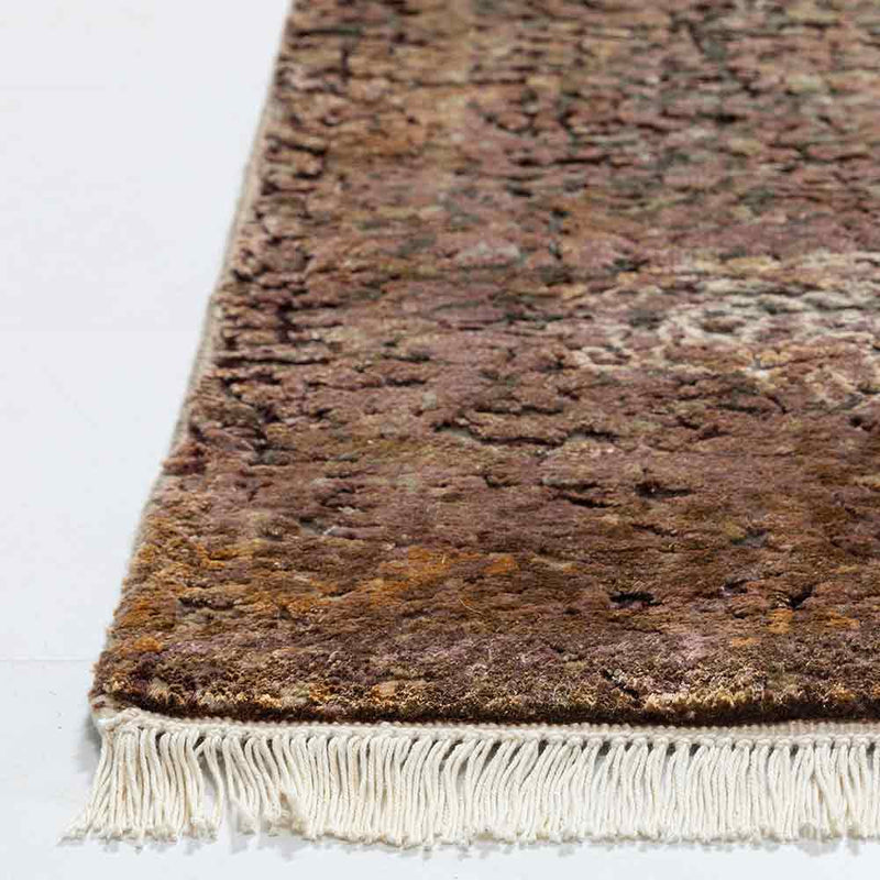 Vintage Insignia Hand Knotted Woollen and Silk Rug By Shantanu And Nikhil