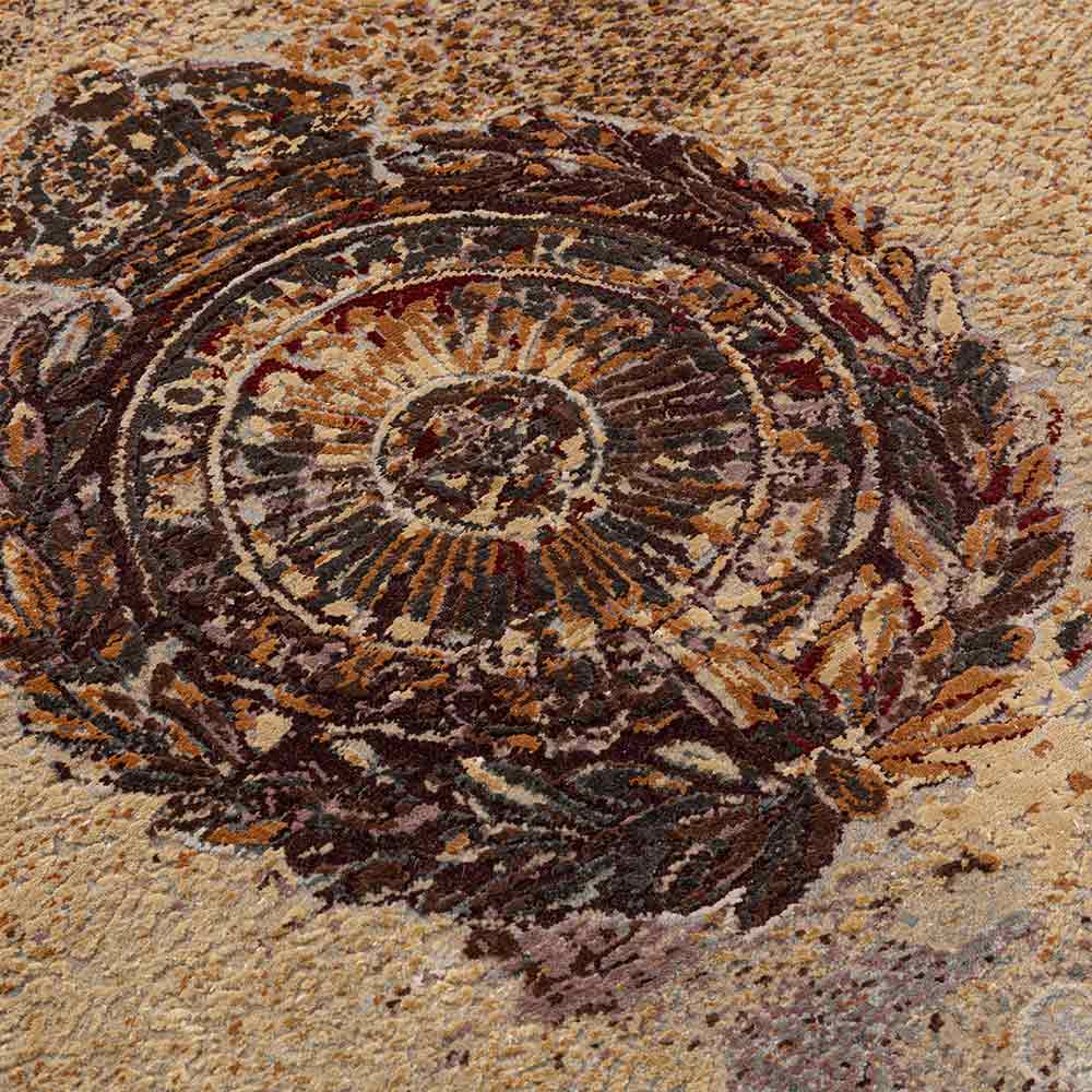 Vintage Insignia Hand Knotted Woollen and Silk Rug By Shantanu And Nikhil