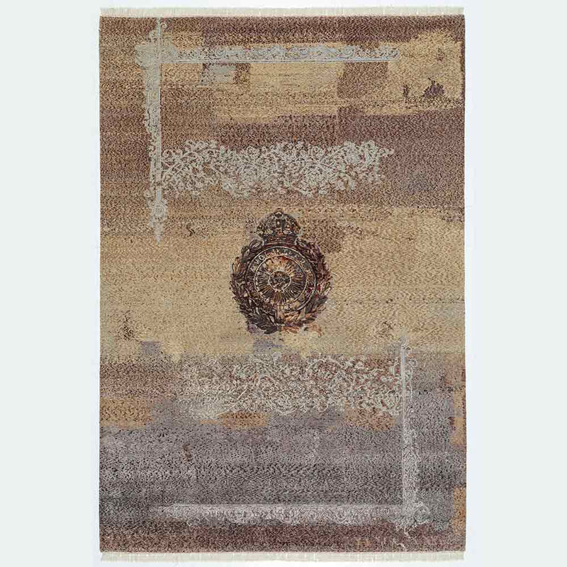 Vintage Insignia Hand Knotted Woollen and Silk Rug By Shantanu And Nikhil