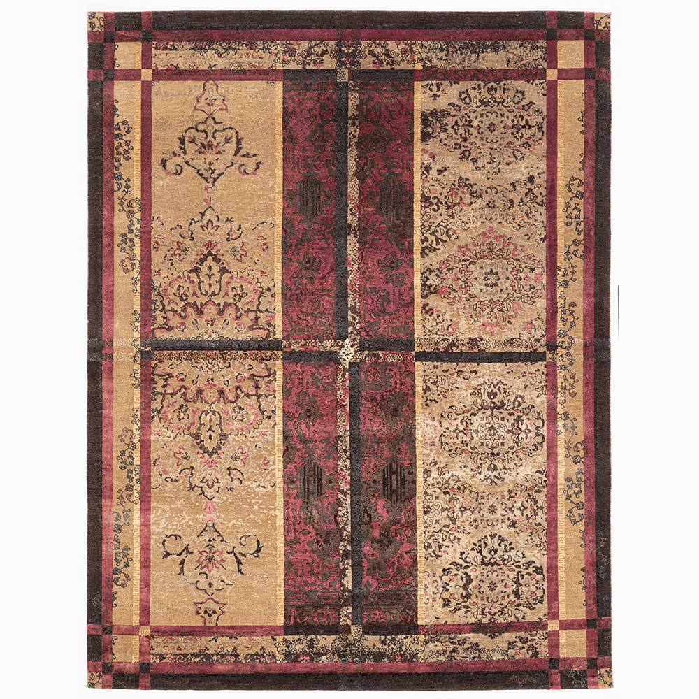 Traversing Travancore Hand Knotted Woollen and Silk Rug By Shantanu And Nikhil