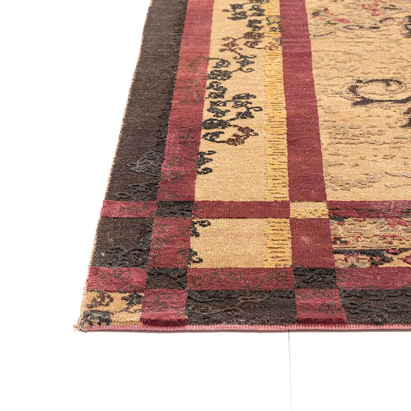 Traversing Travancore Hand Knotted Woollen and Silk Rug By Shantanu And Nikhil
