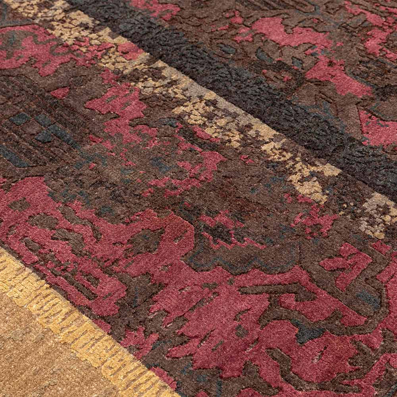 Traversing Travancore Hand Knotted Woollen and Silk Rug By Shantanu And Nikhil