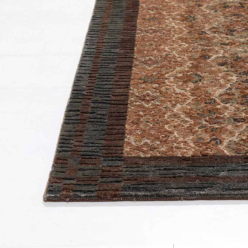 Chronicles of Madras Hand Knotted Woollen and Silk Rug By Shantanu And Nikhil