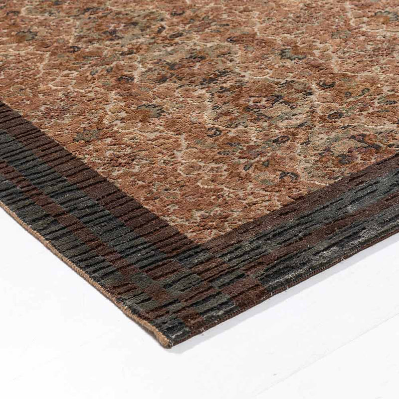 Chronicles of Madras Hand Knotted Woollen and Silk Rug By Shantanu And Nikhil