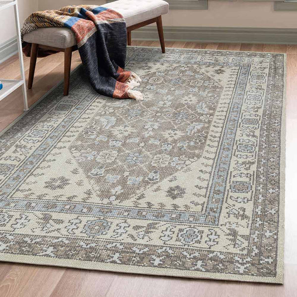 Pierce Hand Knotted Woollen and Cotton Rug