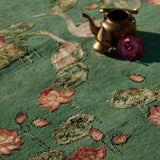 Oriental Hand Knotted Woollen and Silk Rug By Anita Dalmia