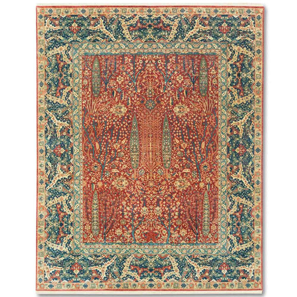 Tree Hand Knotted Woollen Rug
