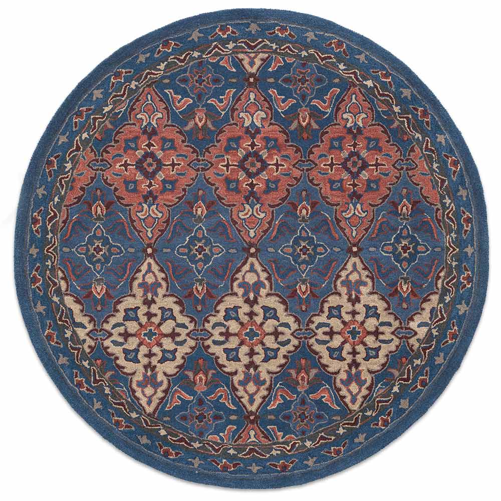 FEMAR-C5 Hand Tufted Woollen Round Rug