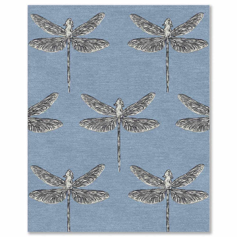 Butterfly Hand Tufted Woollen Rug By Anita Dalmia