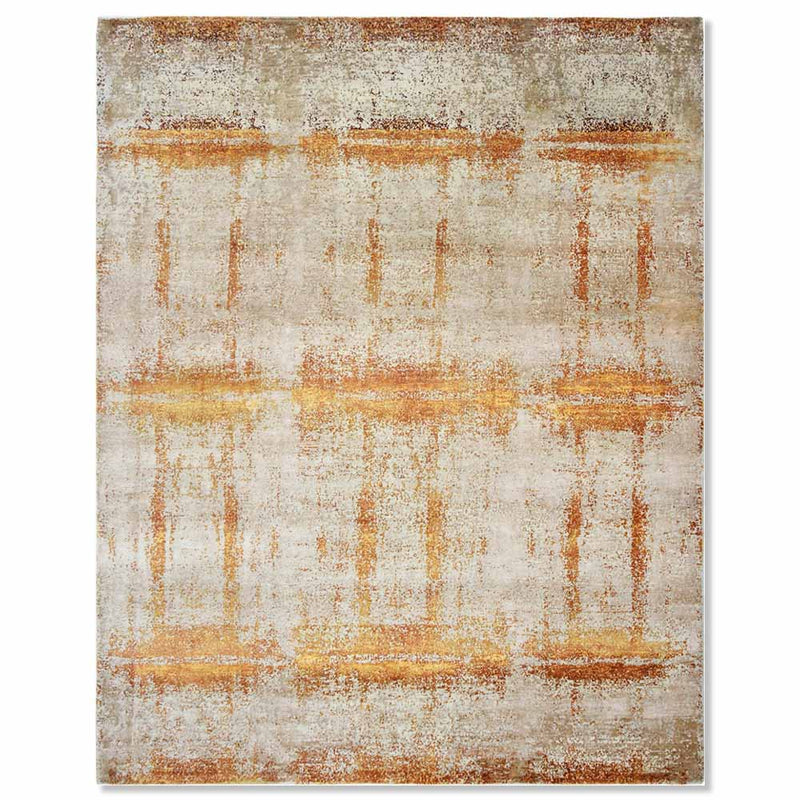 Neteyam Hand Knotted Wool,  Bamboo Silk and cotton rug