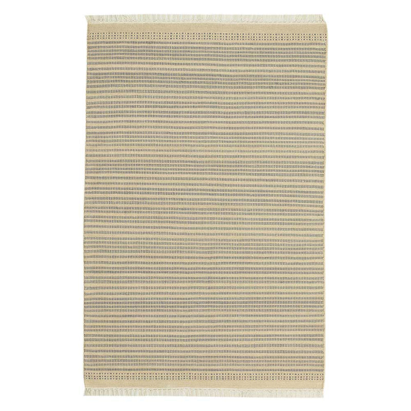 Blueviry Hand Woven Woollen Dhurrie