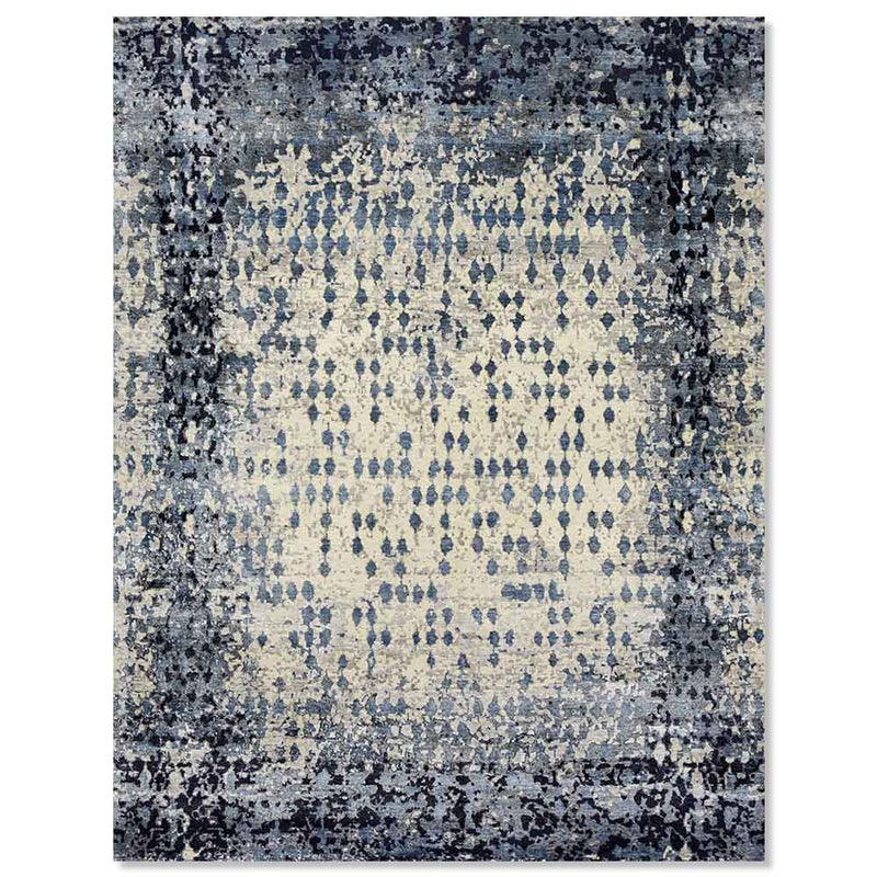 Tuktirey Hand Knotted Wool,  Bamboo Silk Rug