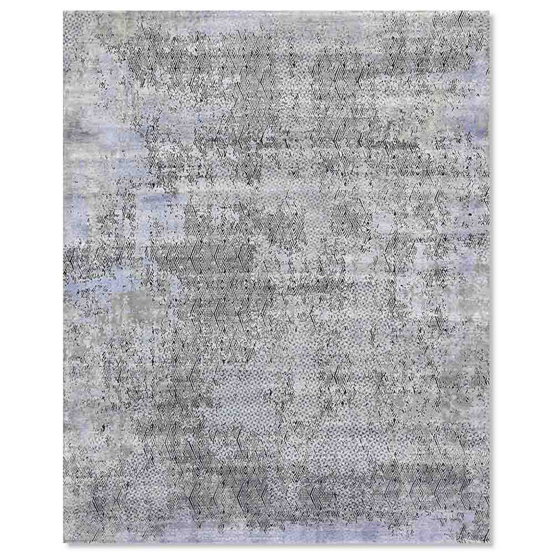 Zdinarsik Hand Knotted Wool,  Bamboo Silk and cotton rug