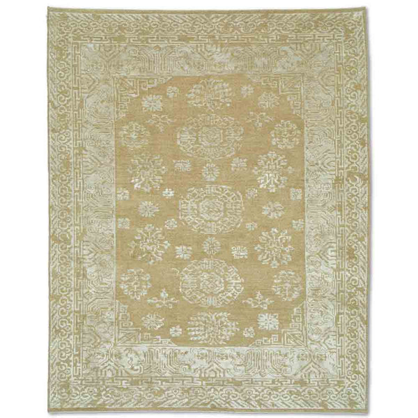 Tavi Hand Knotted Woollen and  Recycled Silk Rug