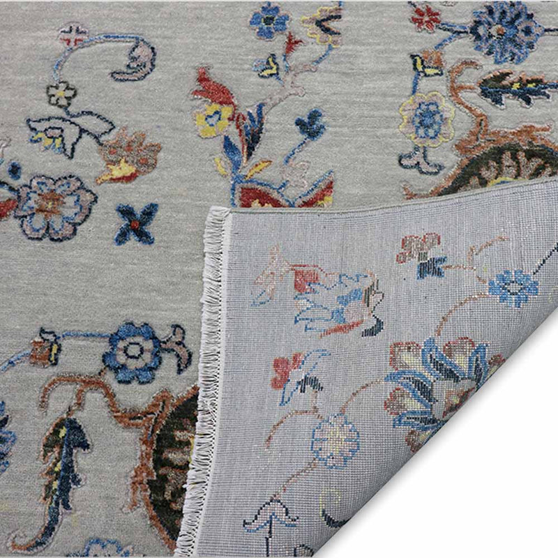 Reine Hand Knotted Woollen and Silk Rug