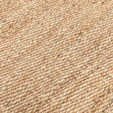 Blue Border Hand Woven  Jute, Hemp and Woollen Dhurrie