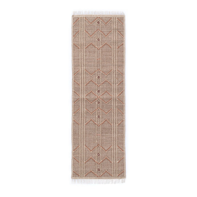 Porticoo Hand Woven Woollen and Jute Dhurrie
