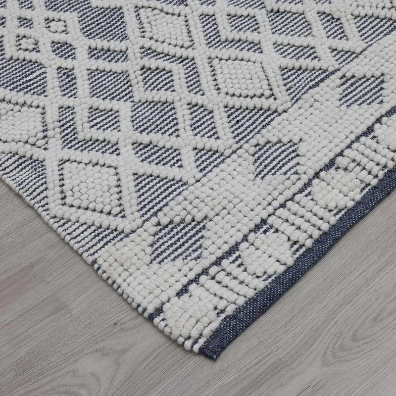 Geometric Hand Loom Recycled Polyester Rug