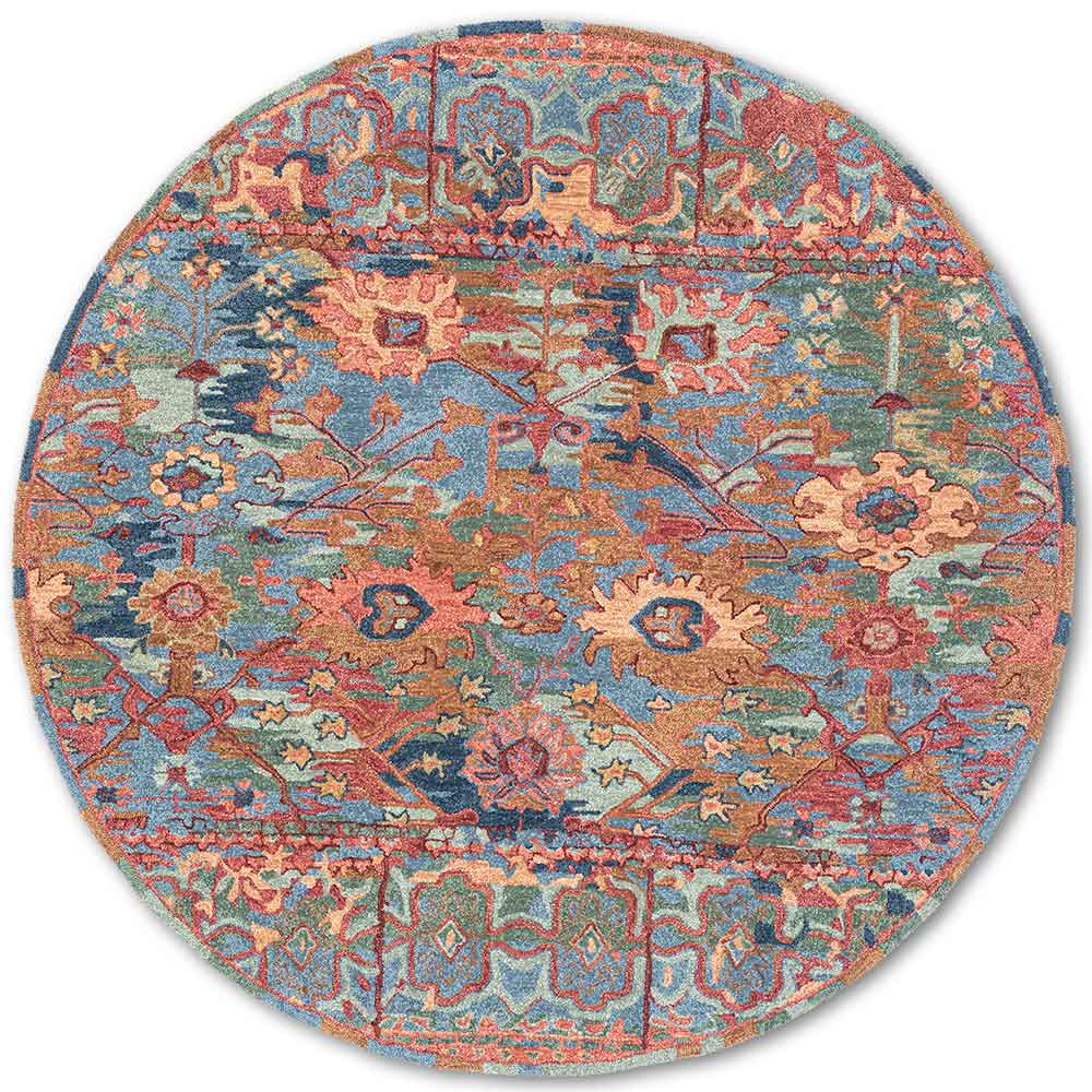 Raona Hand Tufted Woollen Round Rug