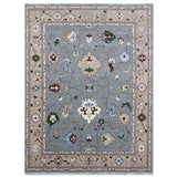 Zareen Hand Knotted Woollen And Viscose Rug