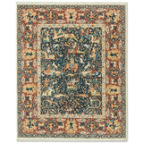 Hunting Tabriz Hand Knotted Woollen Rug