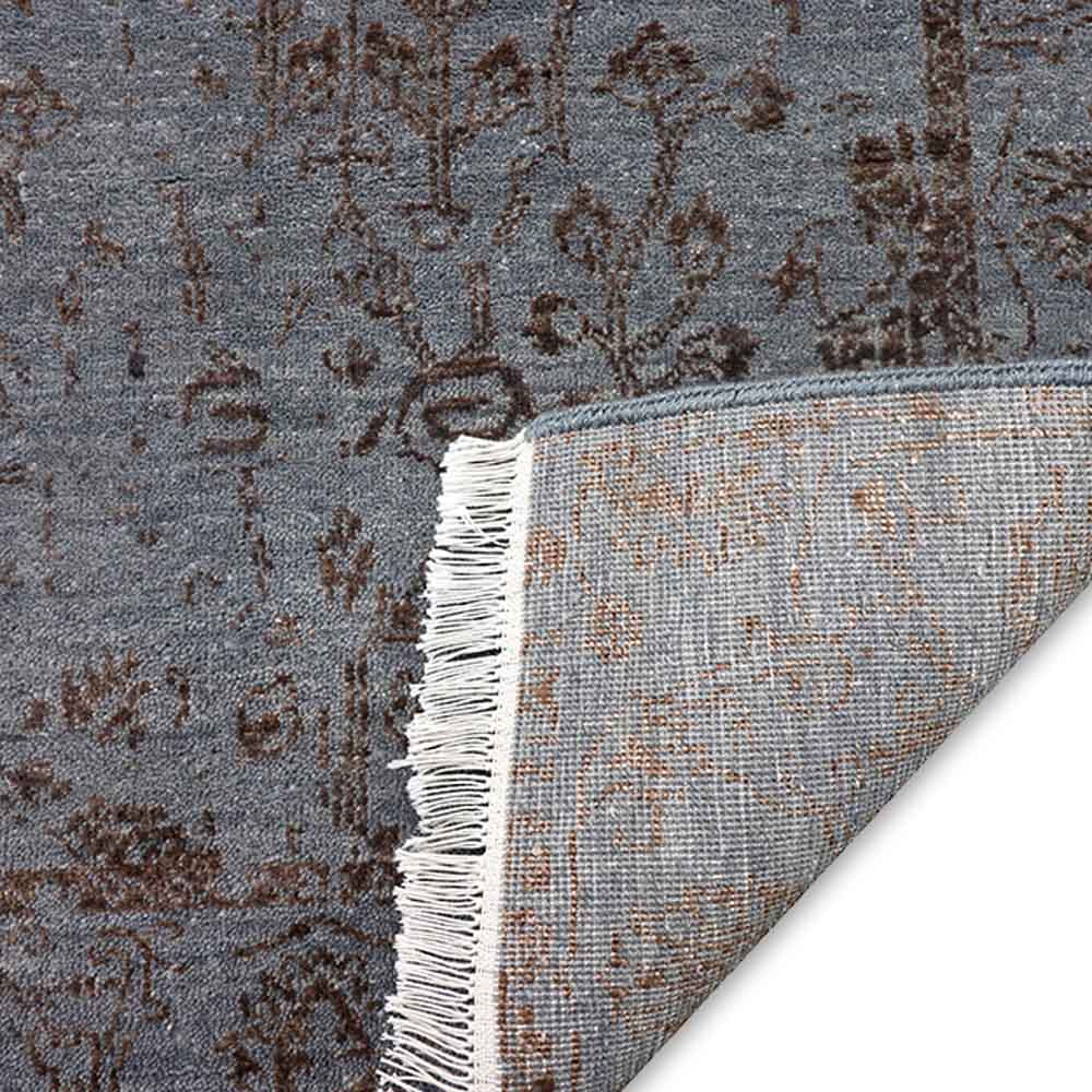 Kebi Hand Knotted Woollen And Viscose Runner