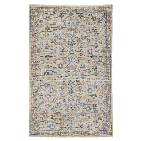 Finial Hand Knotted cotton Rug