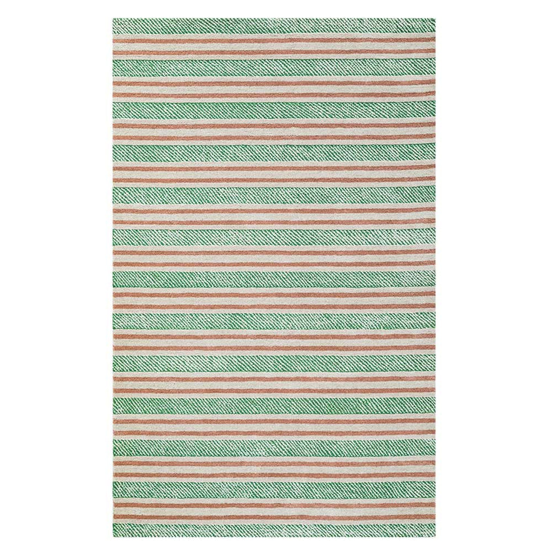 Fairy Floss Hand Tufted Green Woollen Rug