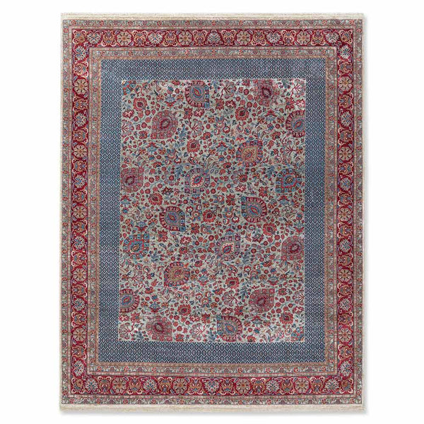 Muqaddas Hand Knotted Silk and Woollen Rug By JJ Valaya