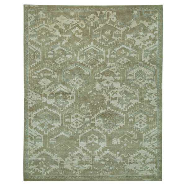 Carmel Hand Knotted Woollen and Viscose Rug