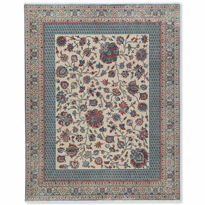 Khuld Hand Knotted Silk and Woollen Rug By JJ Valaya