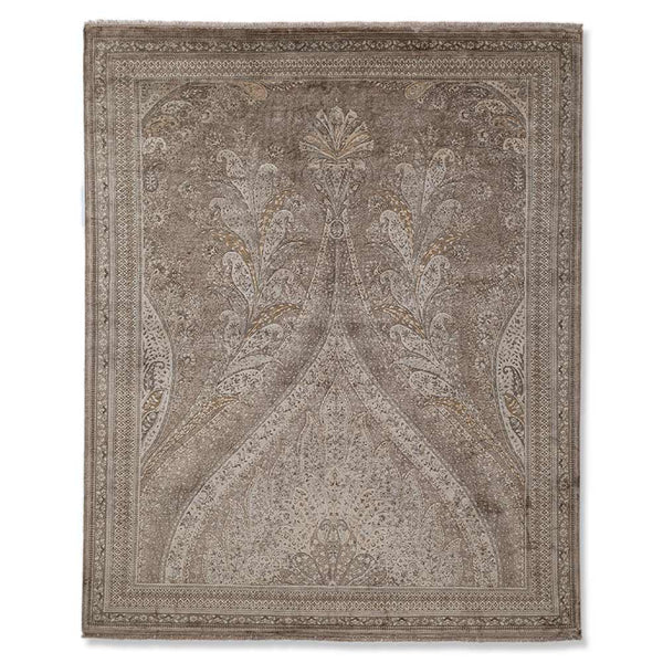 Tabeer Hand Knotted Silk and Woollen Rug By JJ Valaya