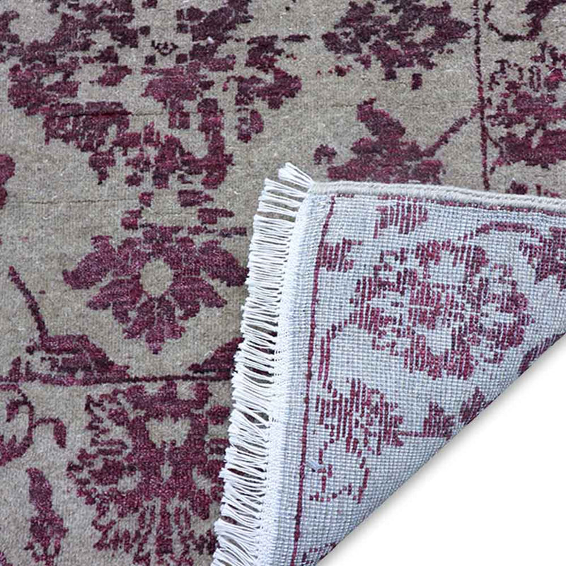 Charles Hand Knotted Woollen And Viscose Runner