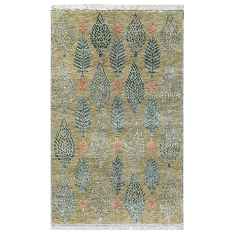 Nargis Hand Knotted Woollen and Cotton Rug