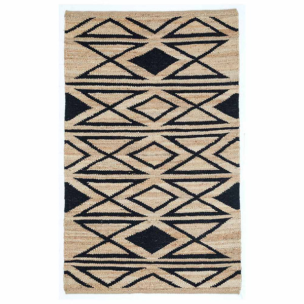 Maalin Hand Woven Woollen, Jute and Hemp Dhurrie