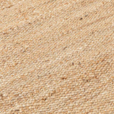 Black Border Hand Woven Jute, Hemp and Woolen Dhurrie