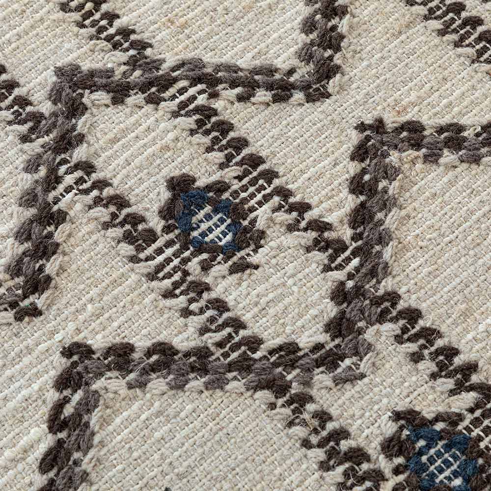 Porticos Hand Woven Woollen and Jute Dhurrie