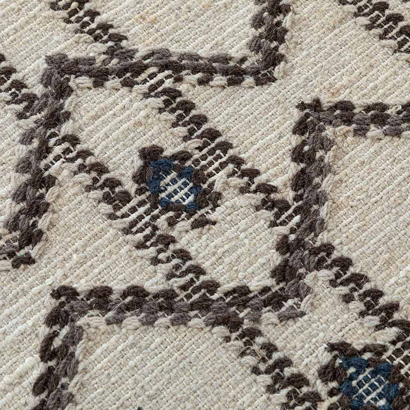 Porticos Hand Woven Woollen and Jute Dhurrie
