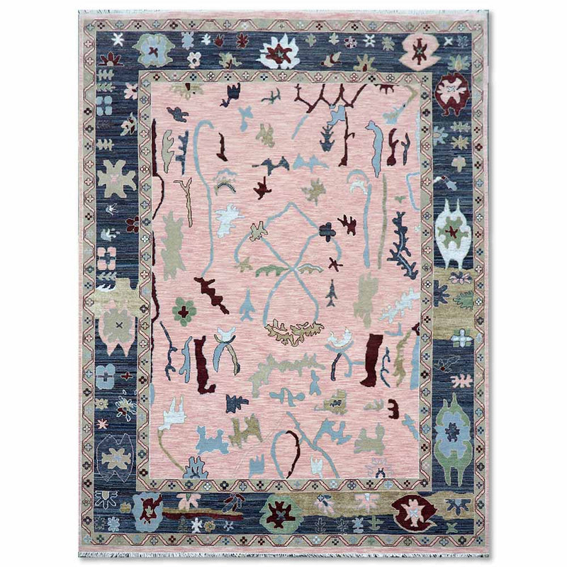 Rosalie Hand Knotted Woollen And Viscose Rug