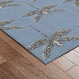 Butterfly Hand Tufted Woollen Rug By Anita Dalmia