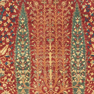 Tree of Life Hand Knotted Woollen Runner