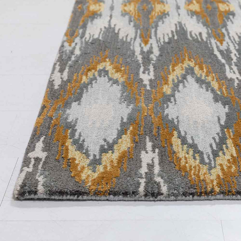 Ikat-B Hand Tufted Woollen and VIscose Rug