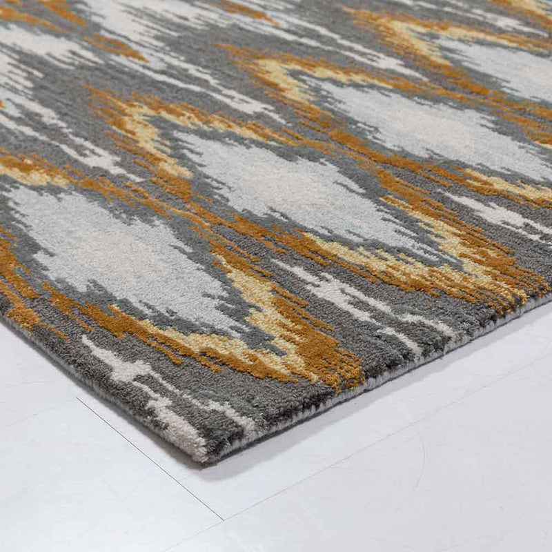 Ikat-B Hand Tufted Woollen and VIscose Rug