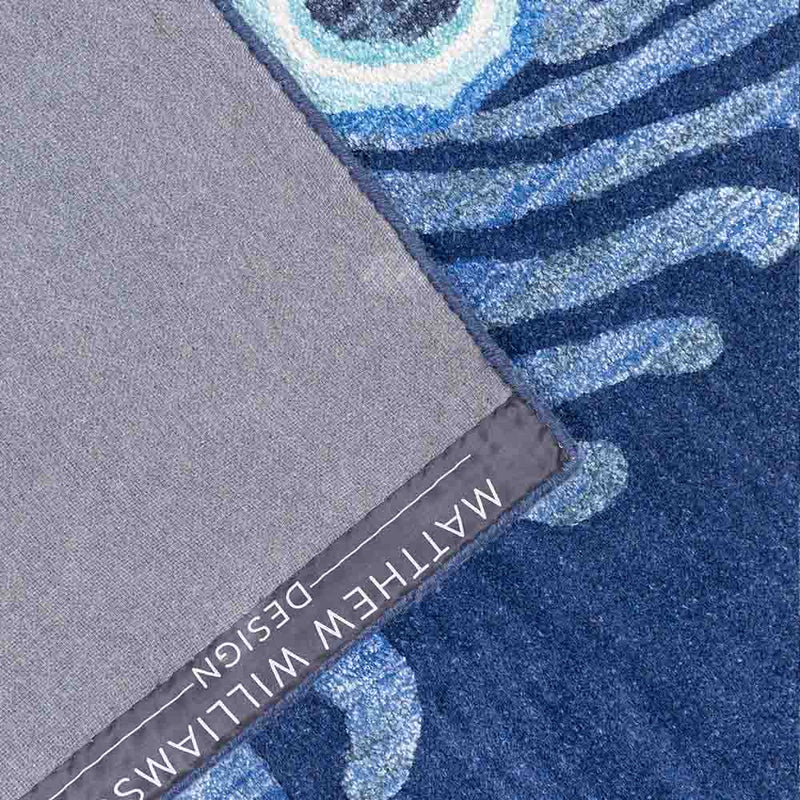 Peacock Feather-L Hand Tufted Woollen and VIscose Rug