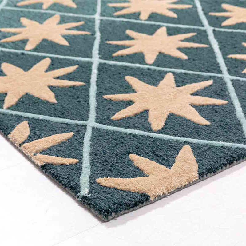 Stars-C Hand Tufted Woollen and Viscose Rug