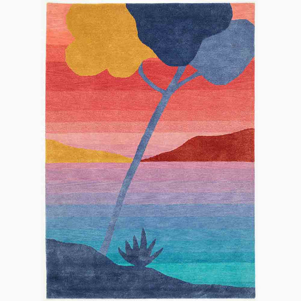 Sunset-M Hand Tufted Woollen and VIscose Rug