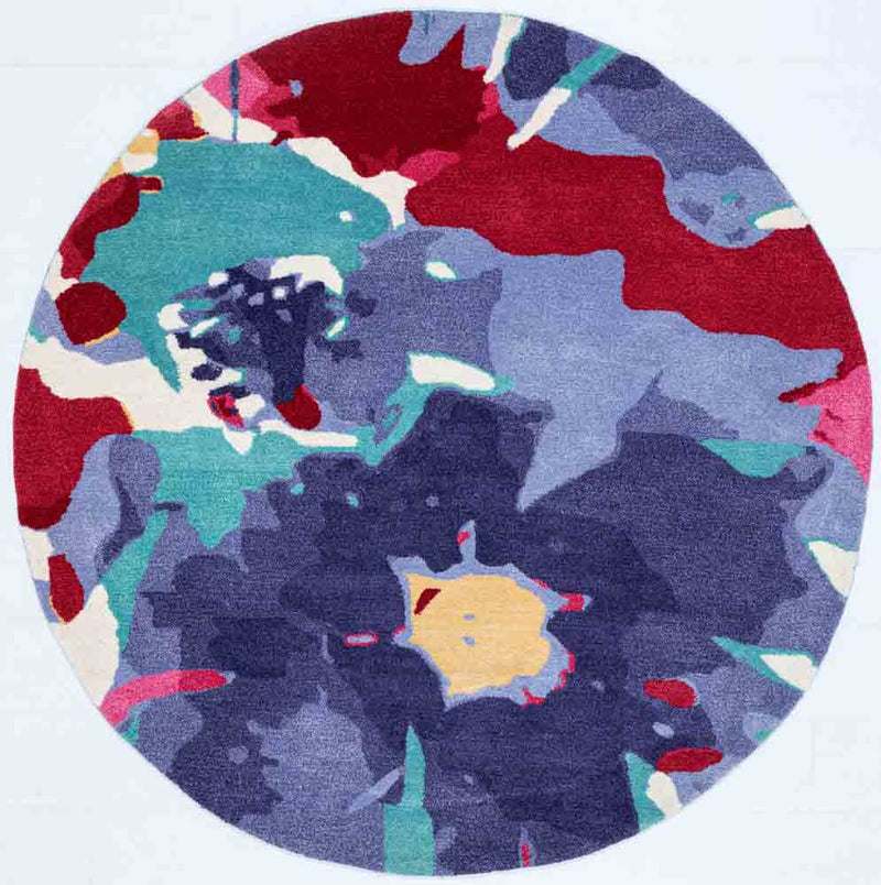 Rubus Hand Tufted Woollen Round Rug