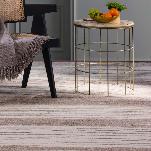 Moroccan Striped Hand Tufted Woollen Rug