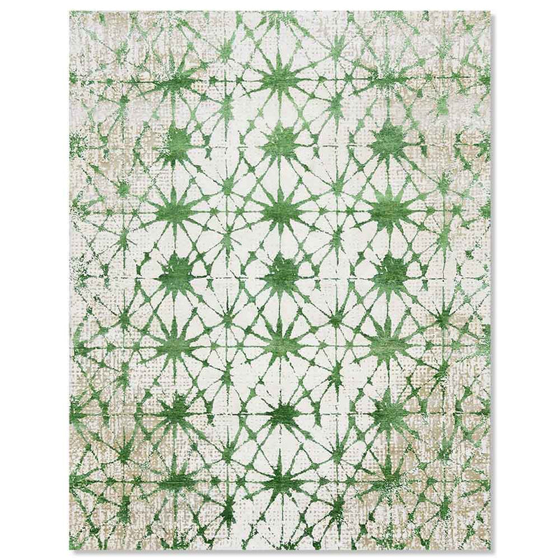 Navi Hand Knotted Wool,  Bamboo Silk and cotton rug