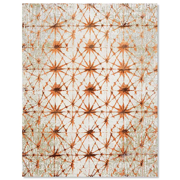 Shashlik Hand Knotted Wool,  Bamboo Silk and cotton rug